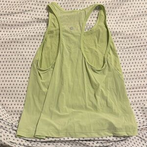 lululemon athletica Light Lime Racerback Tank Top